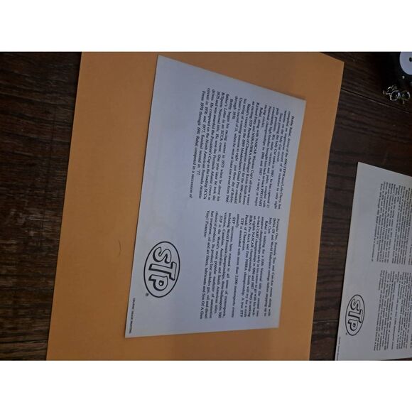 Vintage Bobby Rahal STP Kraco IndyCar Driver Card 6x9 Racing Collectible - Picture 2 of 2